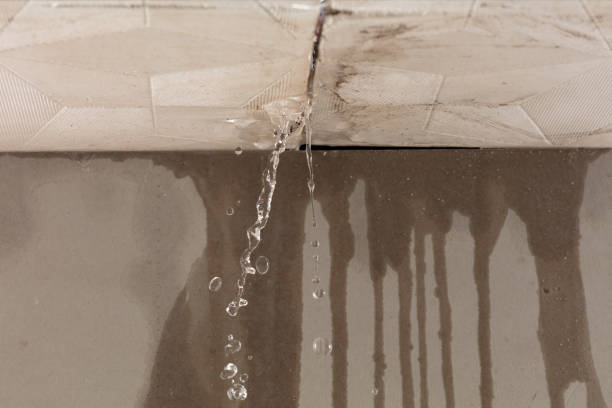 Professional Burst Pipe Cleanup technician working in Rego Park, NY